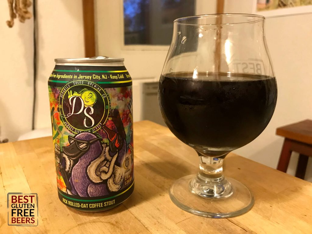 departed soles brewing co gluten free stout